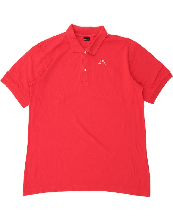 KAPPA Mens Polo Shirt XL Red Cotton Vintage Kappa and Second-Hand Kappa from Messina Hembry 
