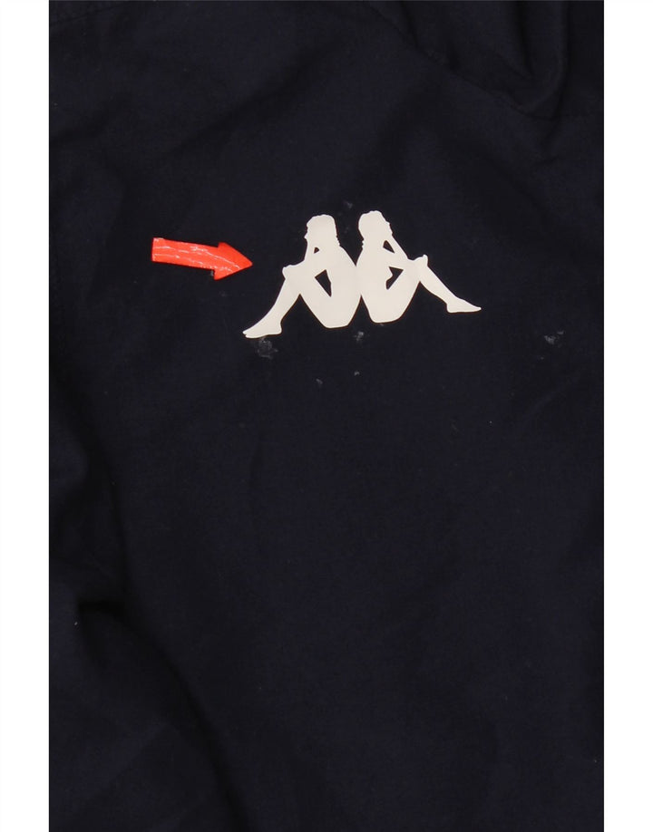 Chłopięca kurtka wiatrówka Kappa z grafiką 11-12 lat, granatowa, poliester