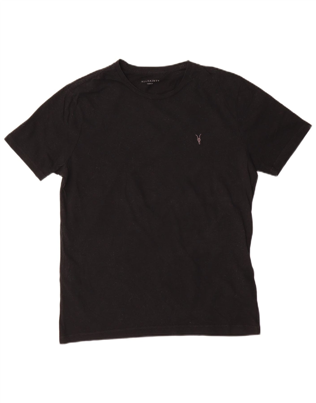 T-shirt męski All Saints, średni czarny, bawełniany