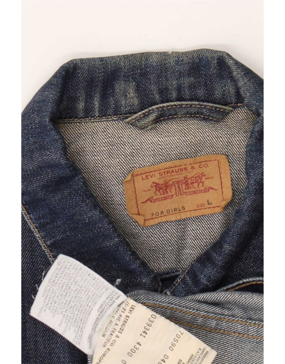 Kurtka dżinsowa Levi's dziewczęca na 11-12 lat, duża, granatowa, bawełniana