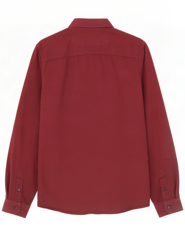 Jack & Jones Męska koszula Core, średnia bordowa bawełna