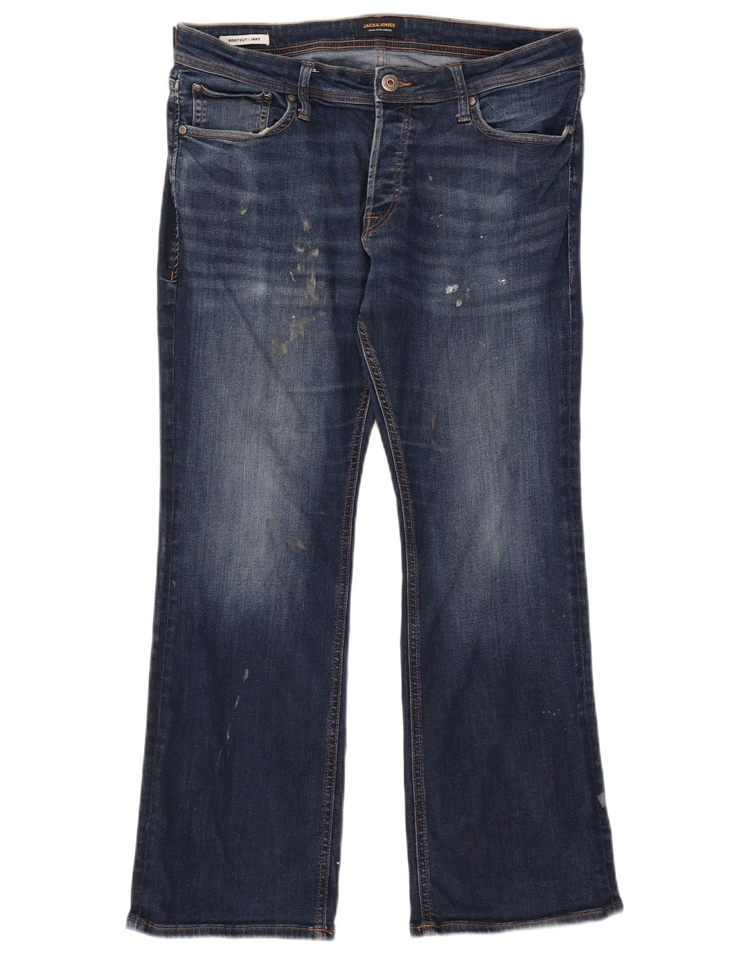 Męskie jeansy Jack & Jones Jake Bootcut W34 L30 Granatowa bawełna