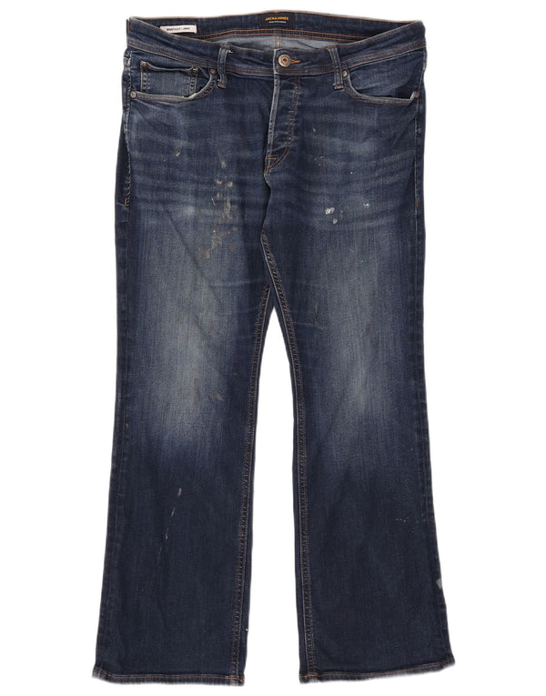 Męskie jeansy Jack & Jones Jake Bootcut W34 L30 Granatowa bawełna