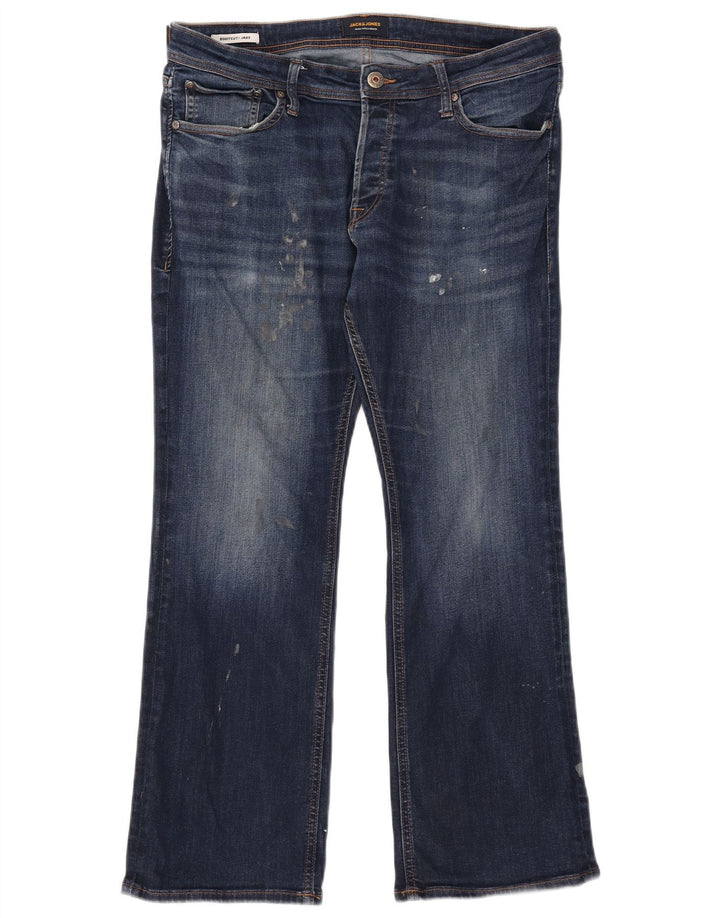 Męskie jeansy Jack & Jones Jake Bootcut W34 L30 Granatowa bawełna