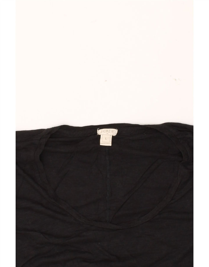 J. CREW Womens Top 3/4 Sleeve UK 16 Large Black Vintage J. Crew and Second-Hand J. Crew from Messina Hembry 