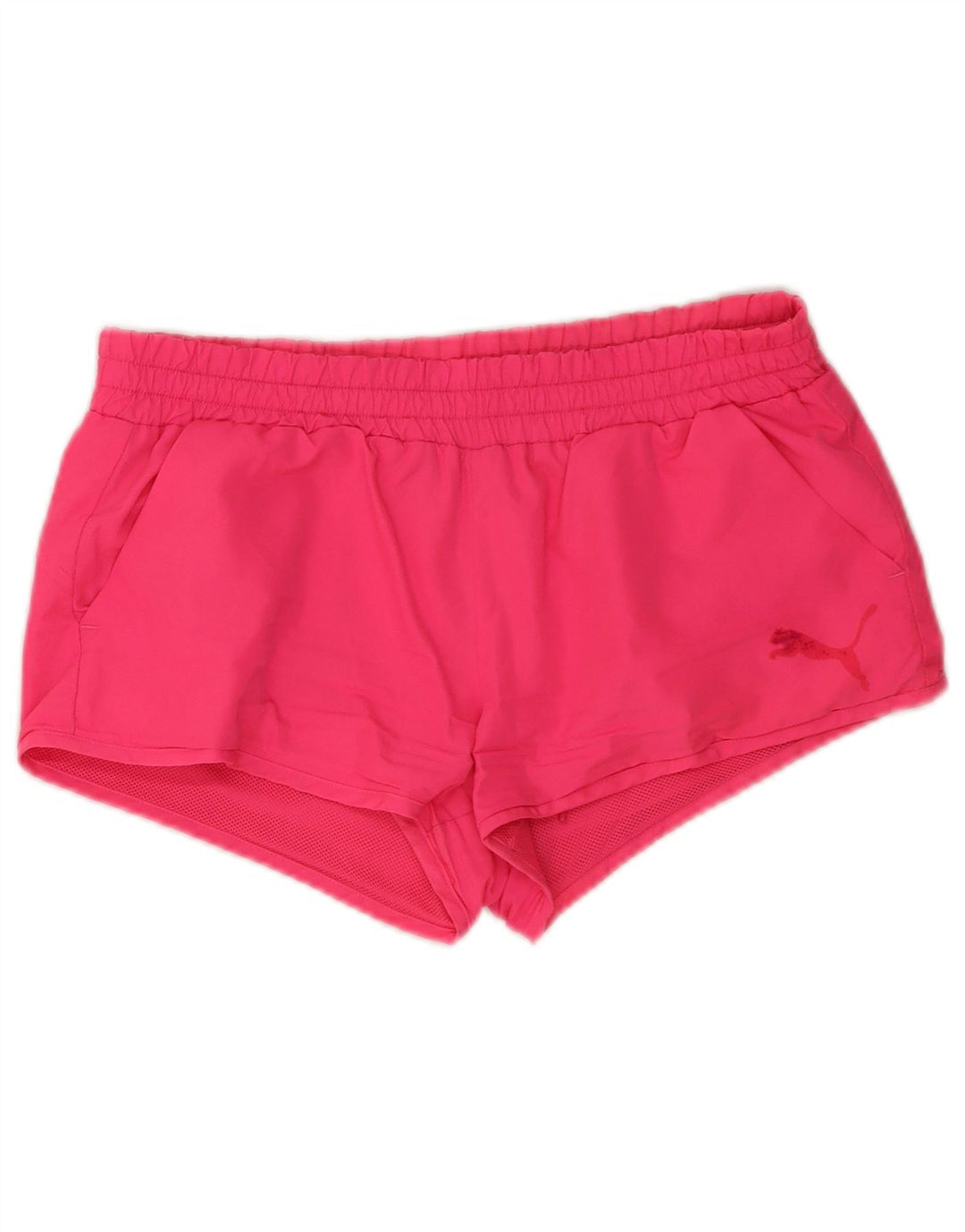 Damskie spodenki sportowe Puma UK 10, małe, różowe, poliestrowe