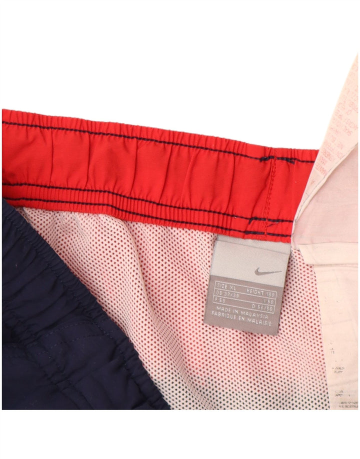 Męskie spodenki sportowe NIKE XL, granatowe, z blokami kolorów