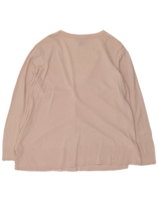 Sweter damski Gap Cardigan UK 18 XL, różowy, bawełniany