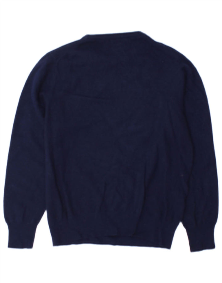 Sweter damski Benetton z dekoltem w łódkę UK 12, średni granatowy
