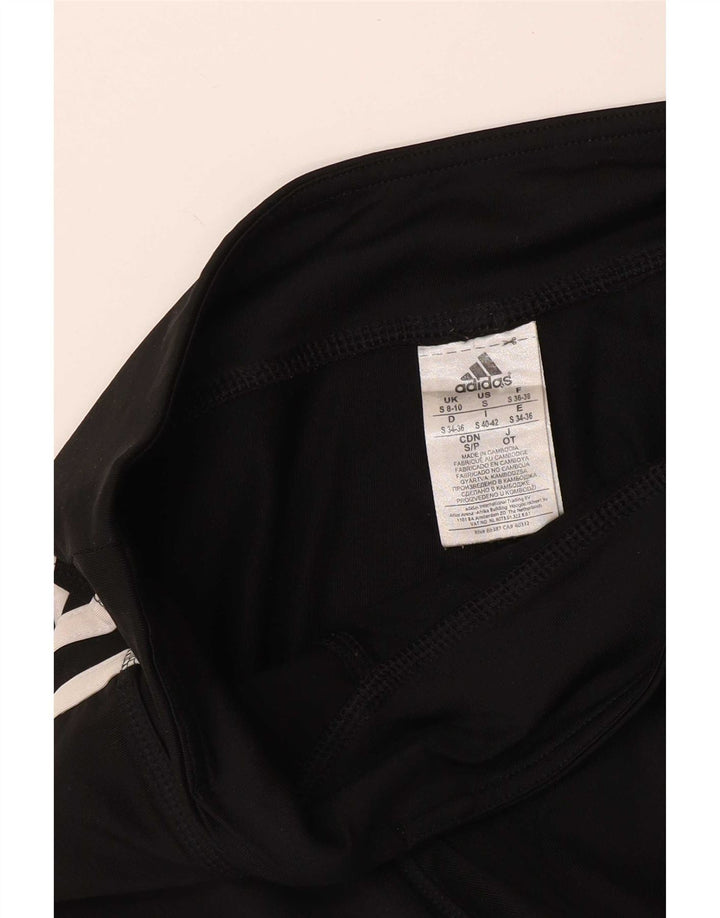 Legginsy damskie Adidas UK 8/10, małe, czarne, poliestrowe