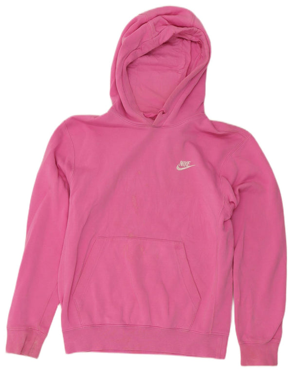 Męska bluza z kapturem Nike o luźnym kroju XS, różowa, bawełniana