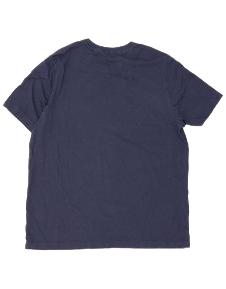 Męski T-shirt z grafiką Nike, duży, granatowy, bawełniany