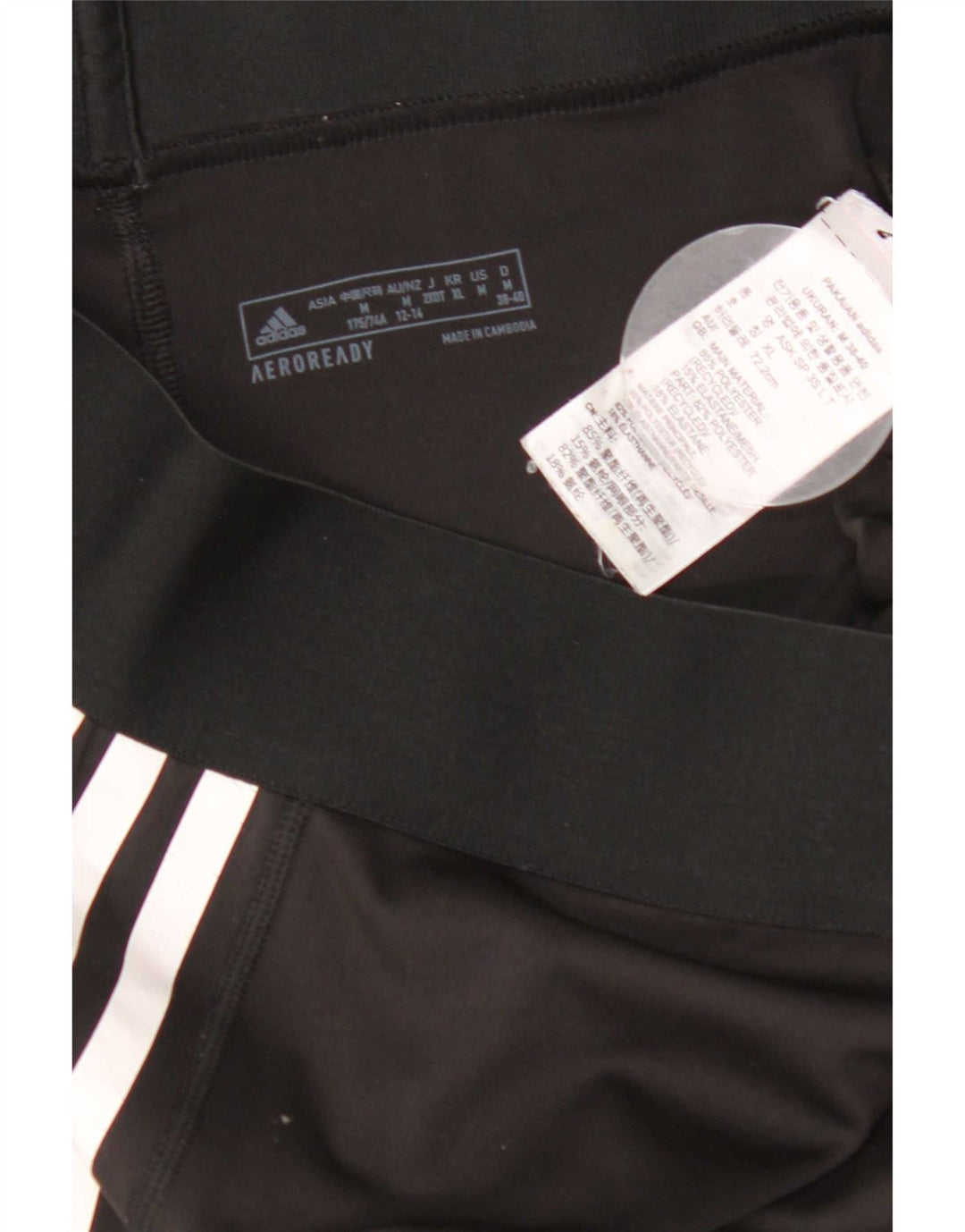 Damskie legginsy Adidas Aeroready UK 12/14, średni czarny poliester