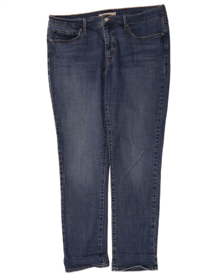 Damskie jeansy Levi's 312 Shaping W32 L30 Niebieska bawełna