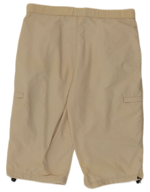 Męskie spodenki cargo Asics W34, duże, beżowe, poliamidowe