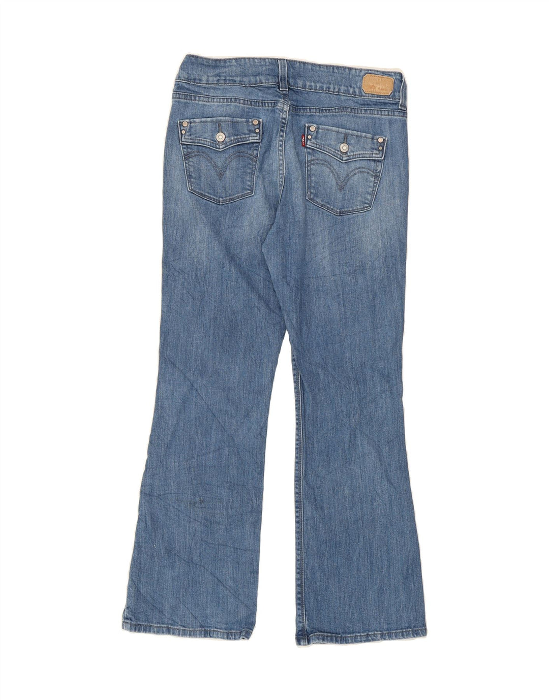 LEVI'S Womens Short Bootcut Jeans US 8 Medium W30 L28 Blue Cotton Vintage Levi's and Second-Hand Levi's from Messina Hembry 