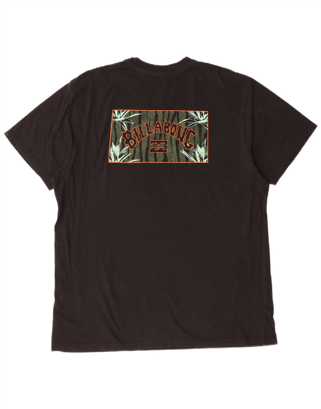 Męski T-shirt z grafiką Billabong, duży, czarny, bawełniany