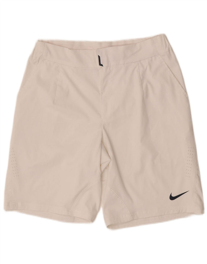 Męskie spodenki chino Nike Dri Fit, średnie W30, biały poliester