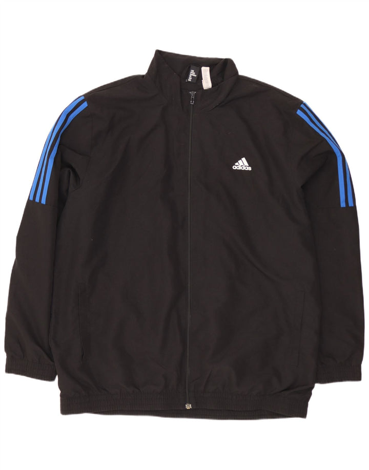 Adidas Męska bluza dresowa UK 48/50 XL Czarny poliester