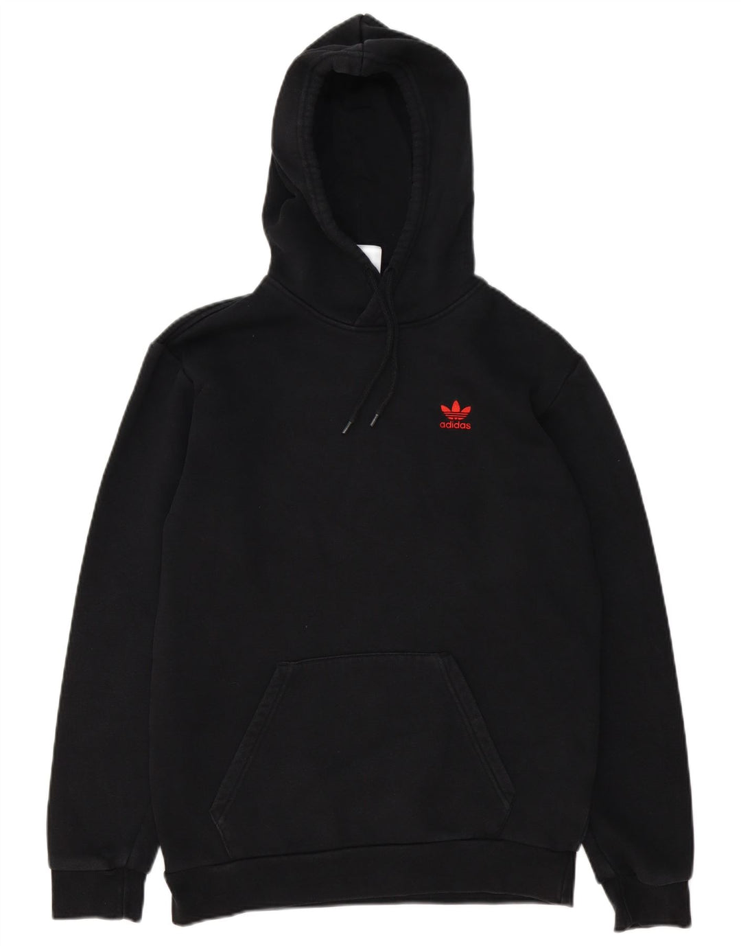 Adidas Męska bluza z kapturem, mała, czarna, bawełniana