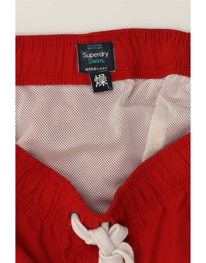 Męskie spodenki kąpielowe Superdry Medium Red