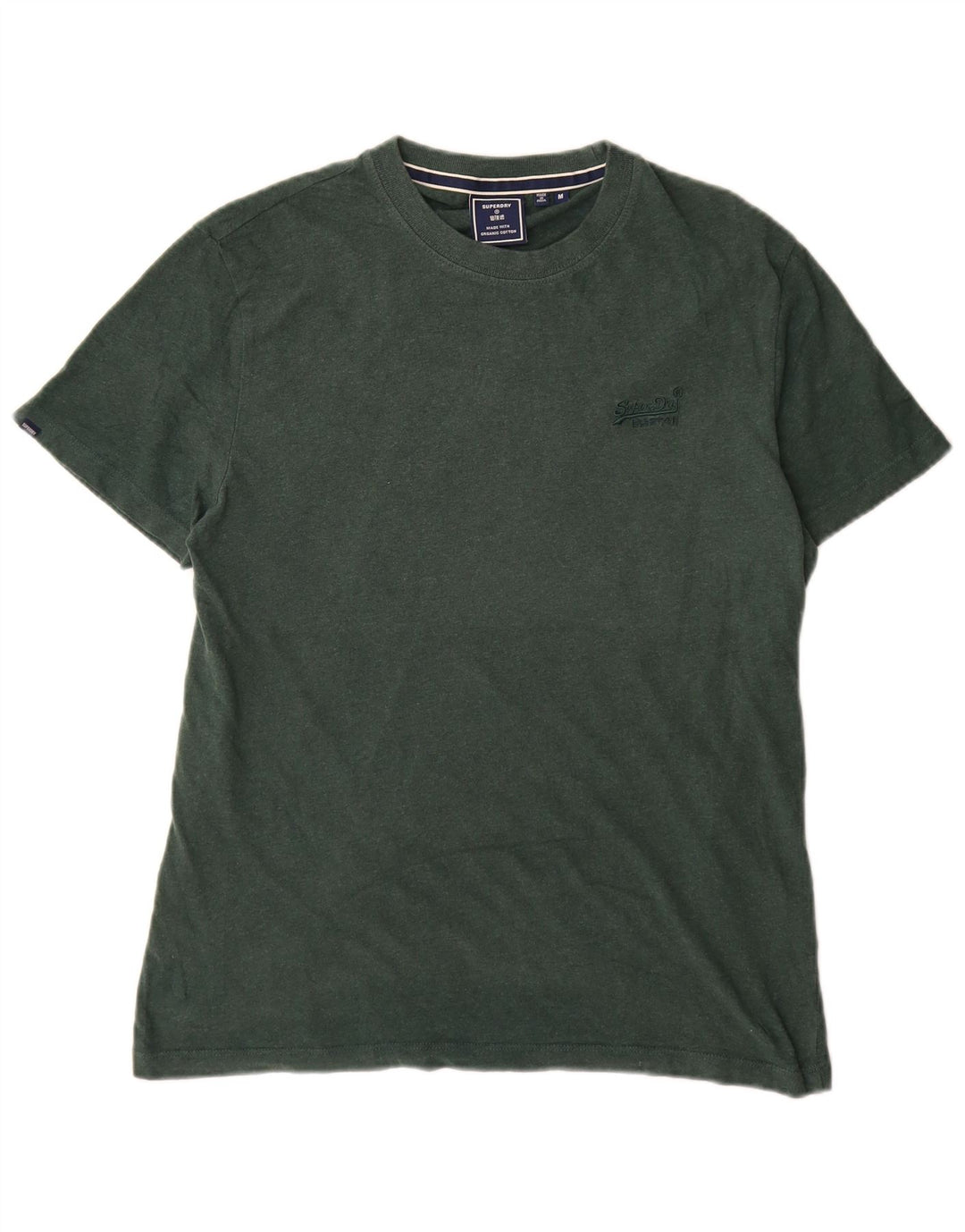 T-shirt męski Superdry, bawełniany, średni zielony