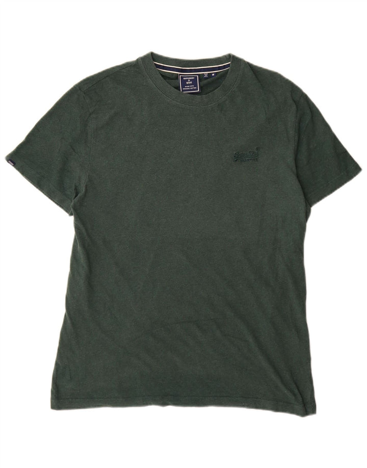 T-shirt męski Superdry, bawełniany, średni zielony