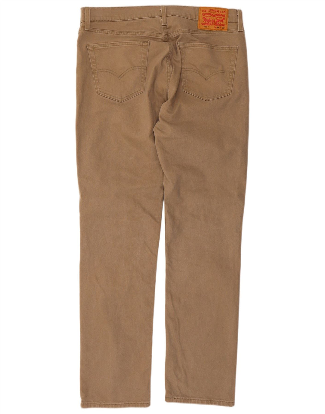 Męskie jeansy Levi's 511 Slim W34 L32 Beżowa bawełna