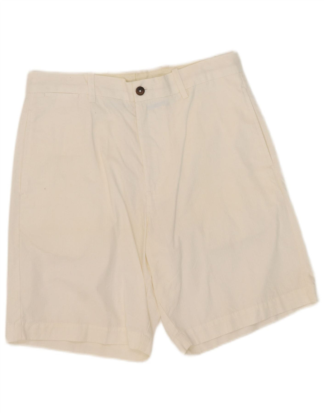 Marks & Spencer Damskie spodenki Chino Blue Harbor W32, duże, białe, bawełniane