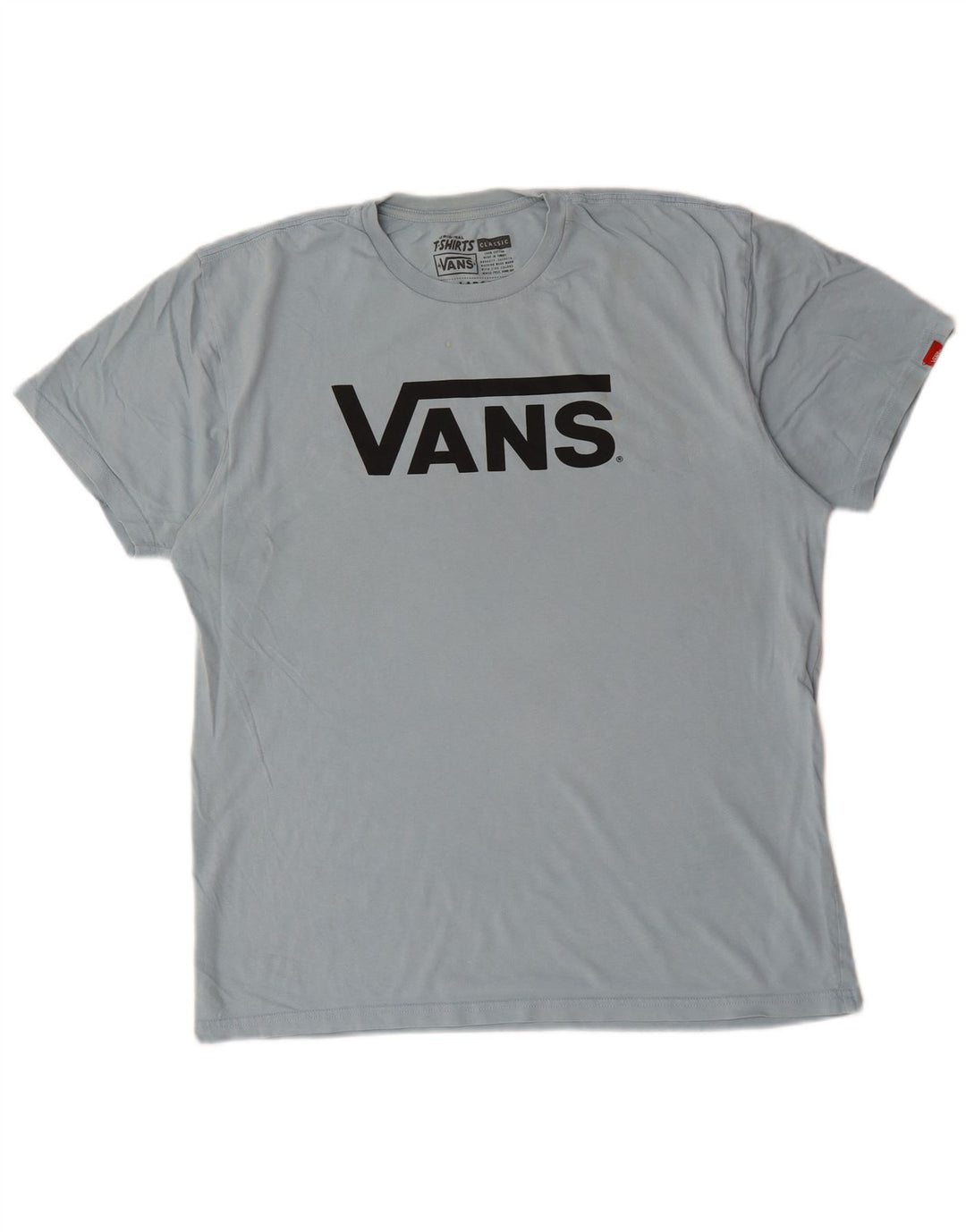 Męski T-shirt z grafiką Vans, duży, niebieski, bawełniany