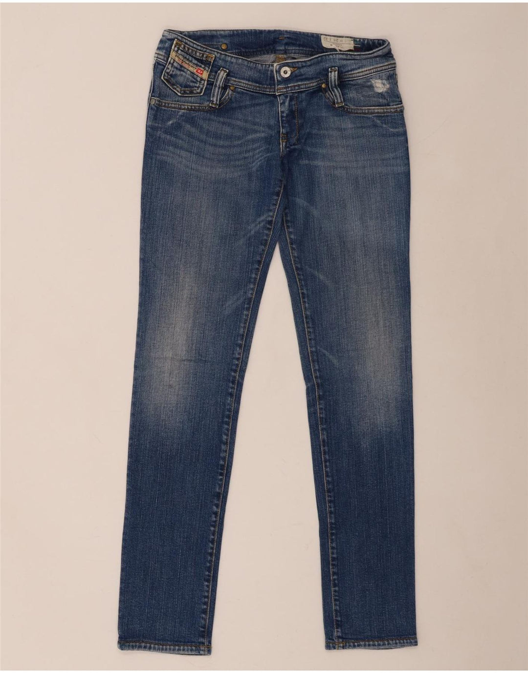 Dżinsy damskie Diesel Matic Distressed Slim W28 L32 Niebieskie