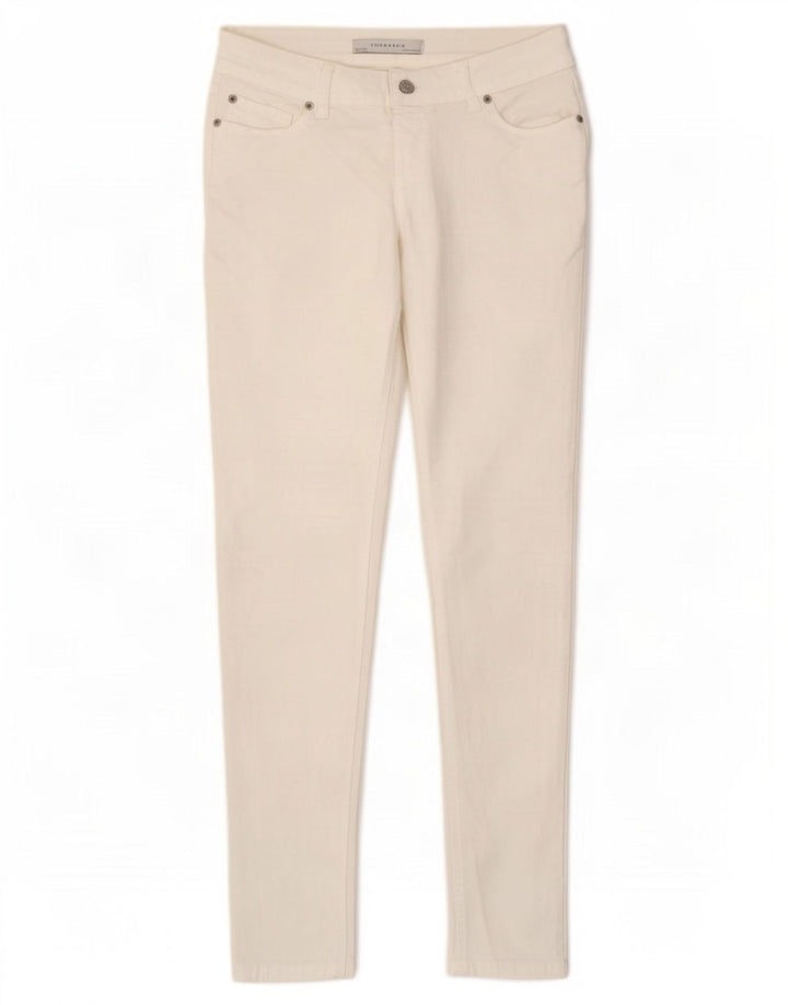 Damskie jeansy skinny Zara EU 40 Medium W30 L30 Biała bawełna