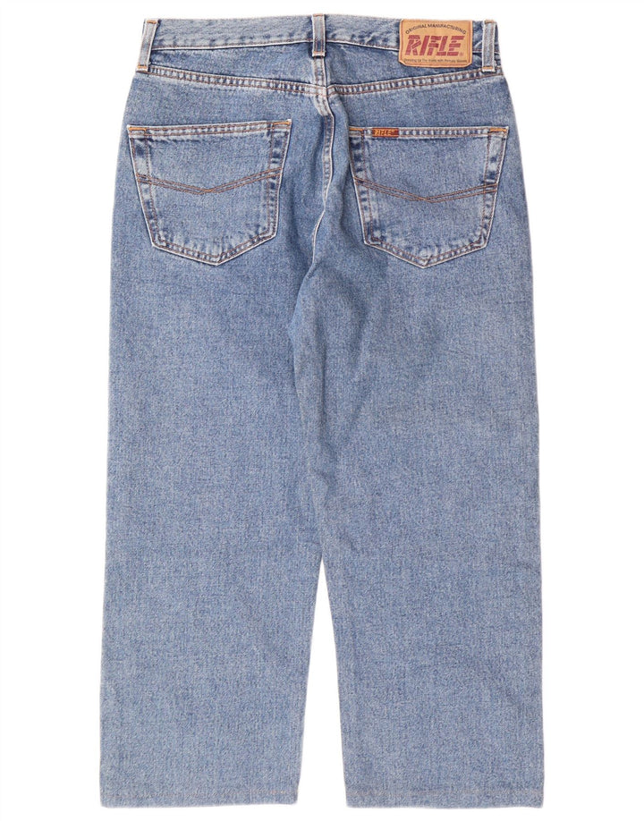 Męskie jeansy Capri RIFLE W32 L22 Niebieskie bawełniane