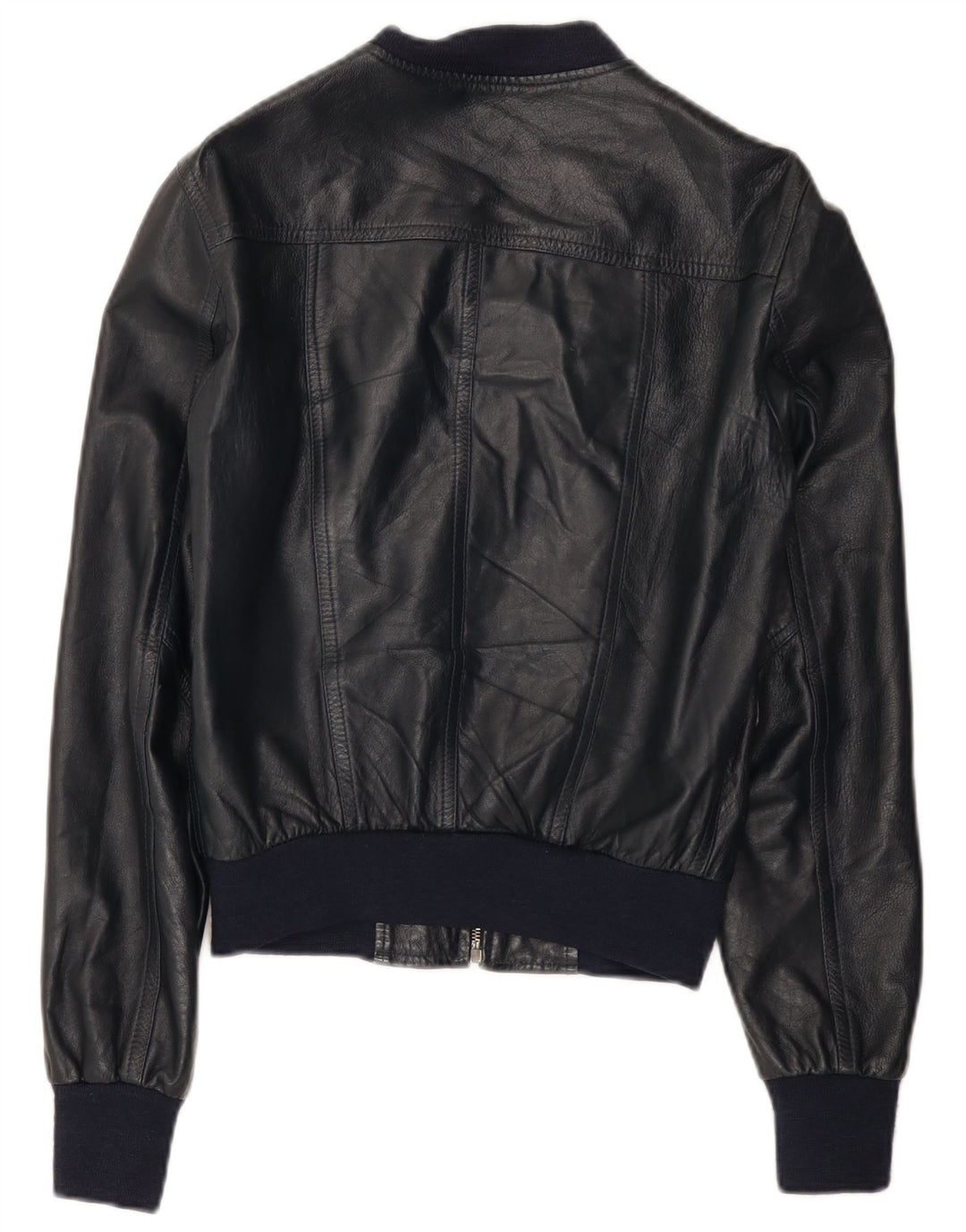 Damska kurtka skórzana Imperial UK 12 Średni granatowy skórzany