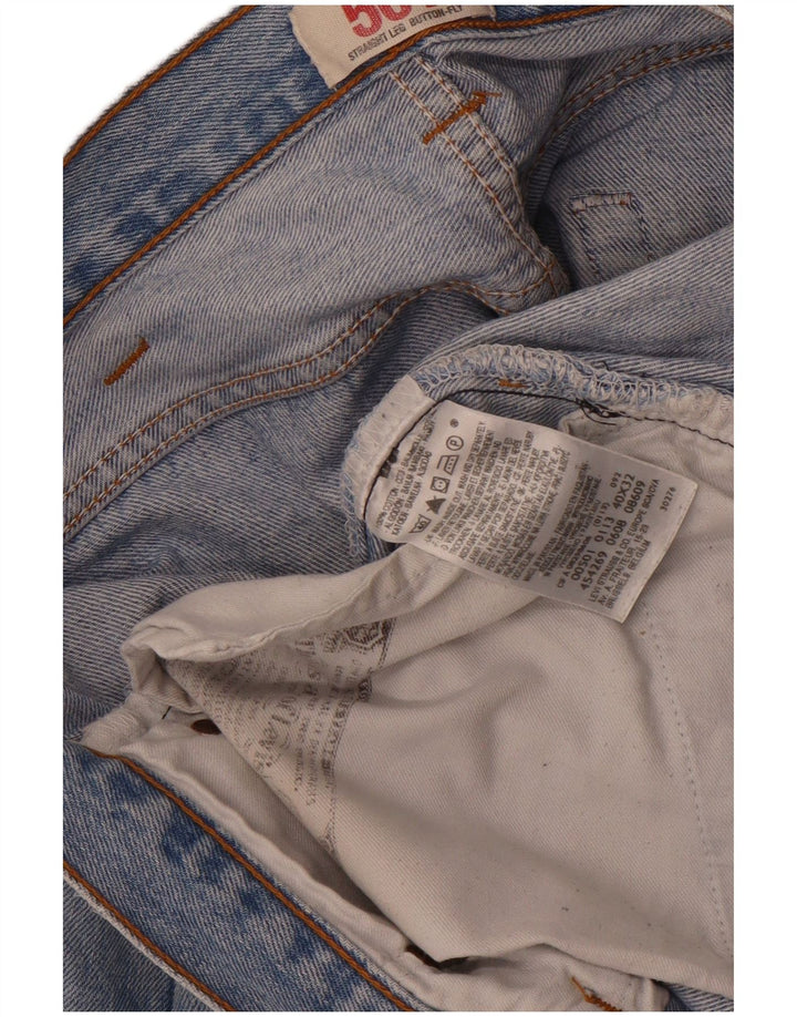 Męskie jeansy Levi's 501 Straight W40 L26 Niebieskie bawełniane