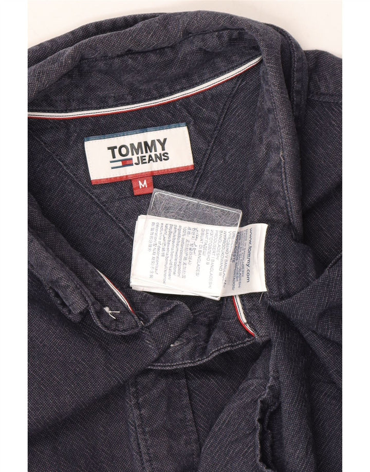 TOMMY HILFIGER Mens Shirt Medium Navy Blue Cotton Vintage Tommy Hilfiger and Second-Hand Tommy Hilfiger from Messina Hembry 