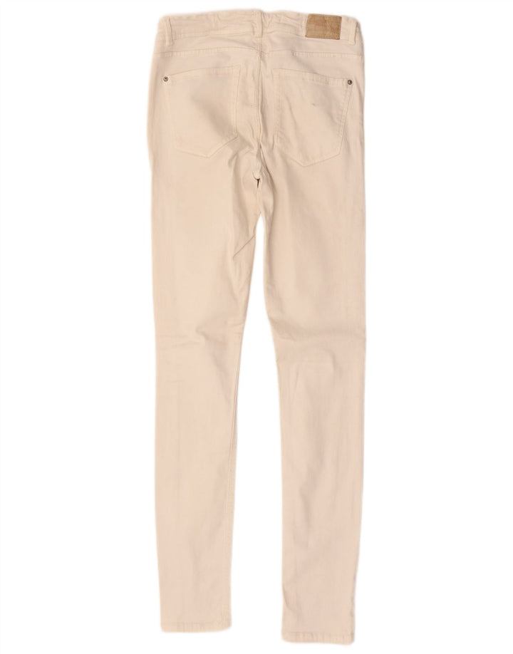 Damskie jeansy skinny Zara W28 L31 beżowe