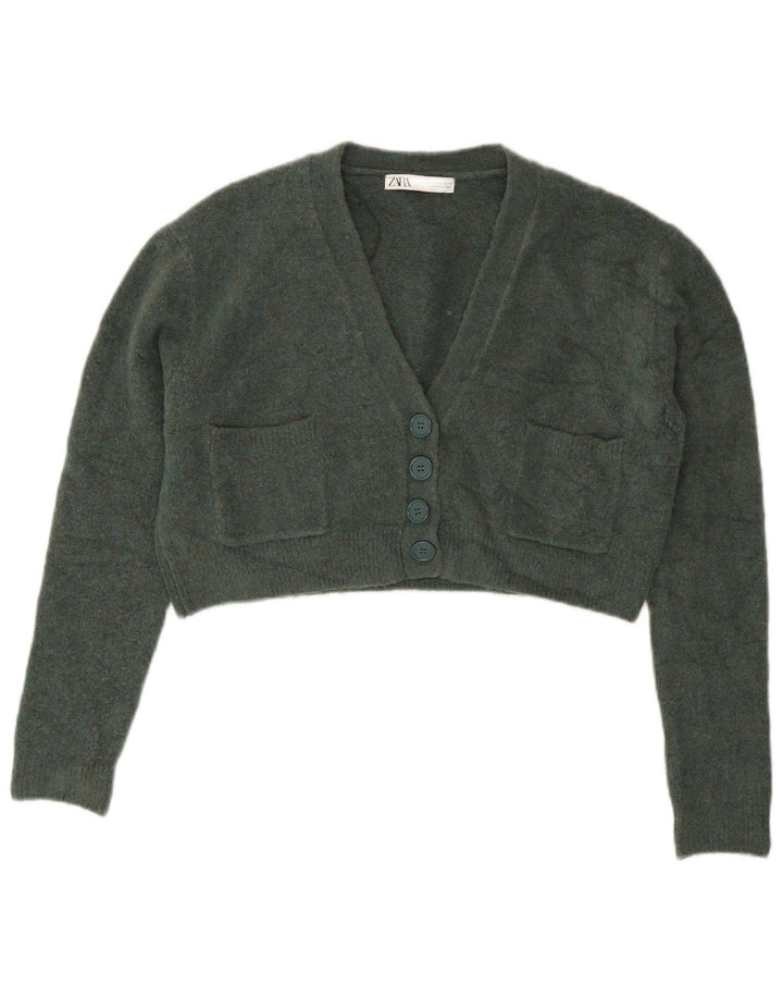 Damski sweter oversize Zara Crop Oversize UK 10 Small Green