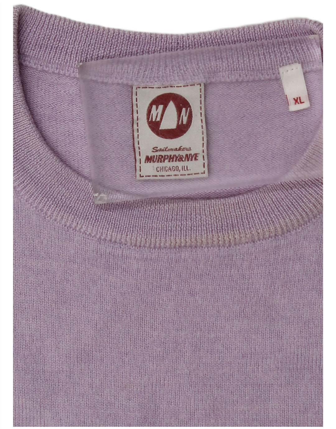 Męski sweter z okrągłym dekoltem Murphy & Nye Sailmakers XL w kolorze fioletowym
