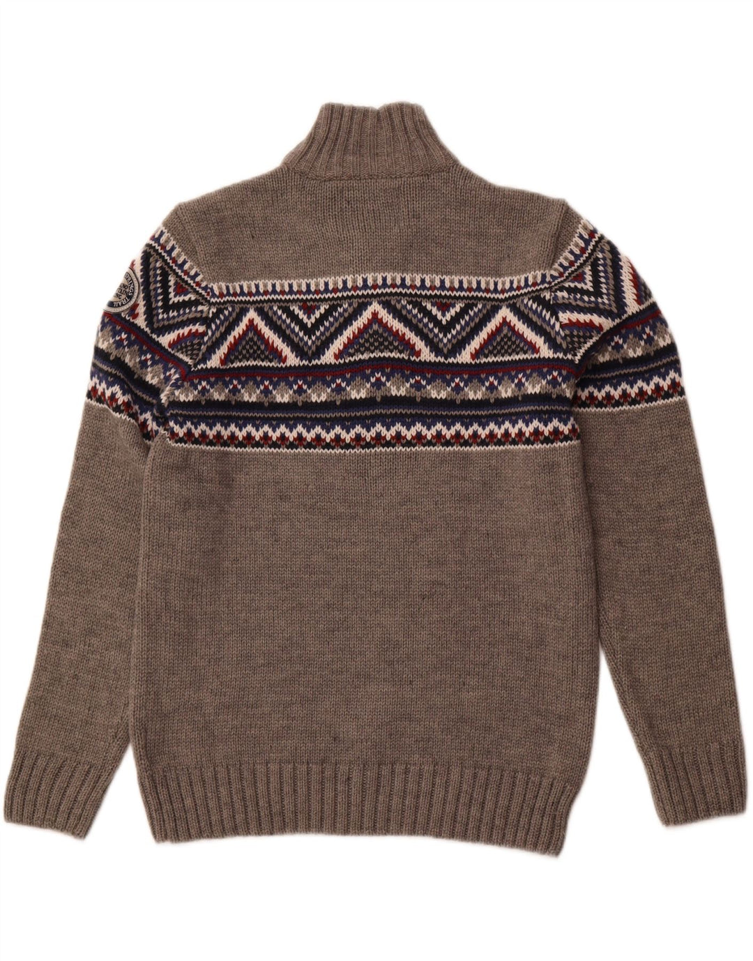 Męski sweter zapinany na guziki SOUTHERN 2XL Szary akryl Fair Isle