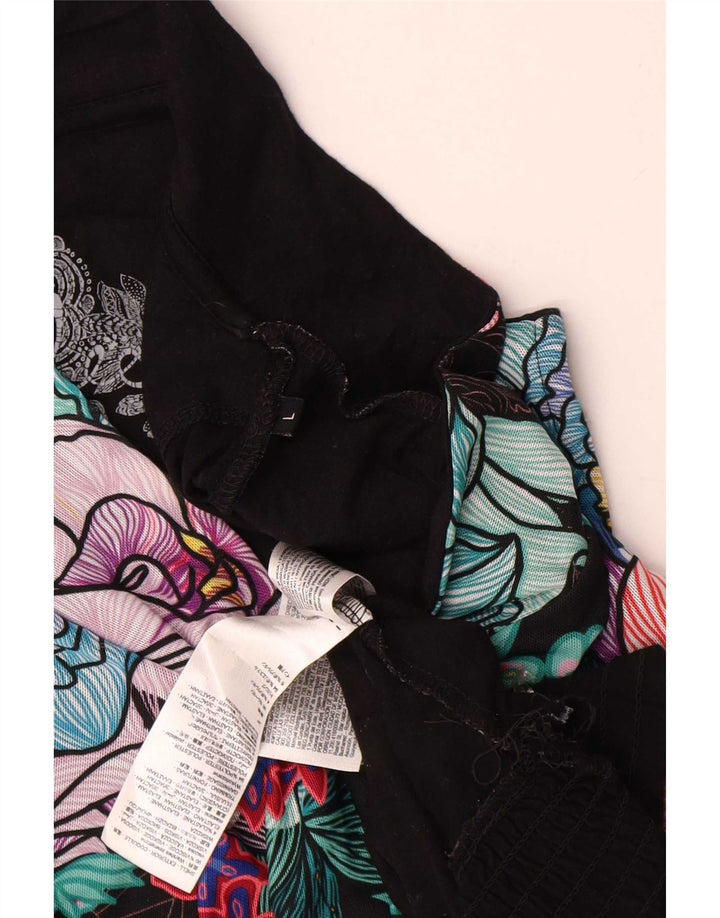 Damska bluzka Desigual Top UK 16, duża, wielobarwna, w kwiaty, wiskoza