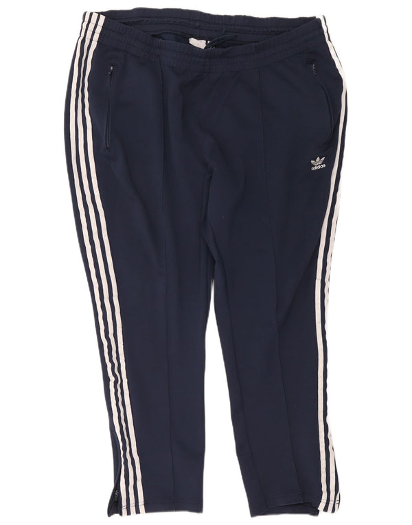 Damskie spodnie dresowe Adidas UK 28/30 3XL Granatowe, bawełniane