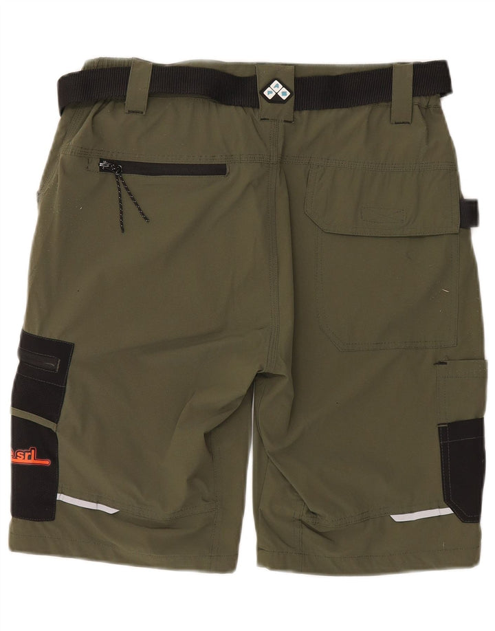 Męskie szorty cargo w stylu vintage, duże, w kolorze khaki, W34