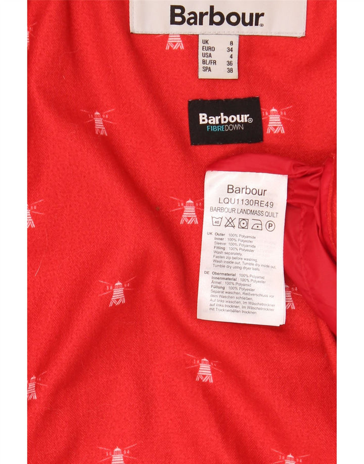 Męska ocieplana kurtka Barbour UK 8 Small Red, poliamid