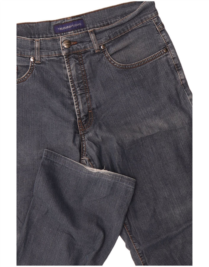 Męskie proste dżinsy Trussardi IT 49 Medium W33 L30 Niebieska bawełna