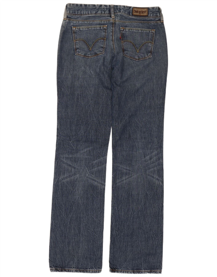 Damskie jeansy LEVI'S 570 Straight W30 L34 Niebieskie bawełniane