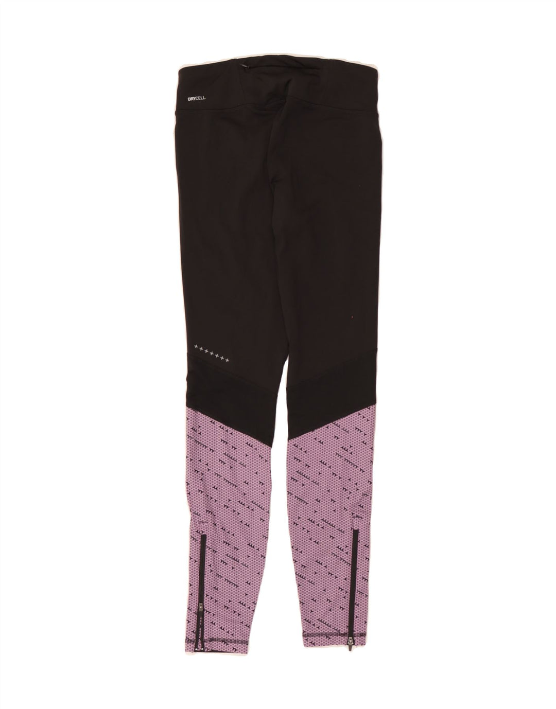PUMA Womens Leggings UK 12 Medium Black Colourblock Polyester Vintage Puma and Second-Hand Puma from Messina Hembry 
