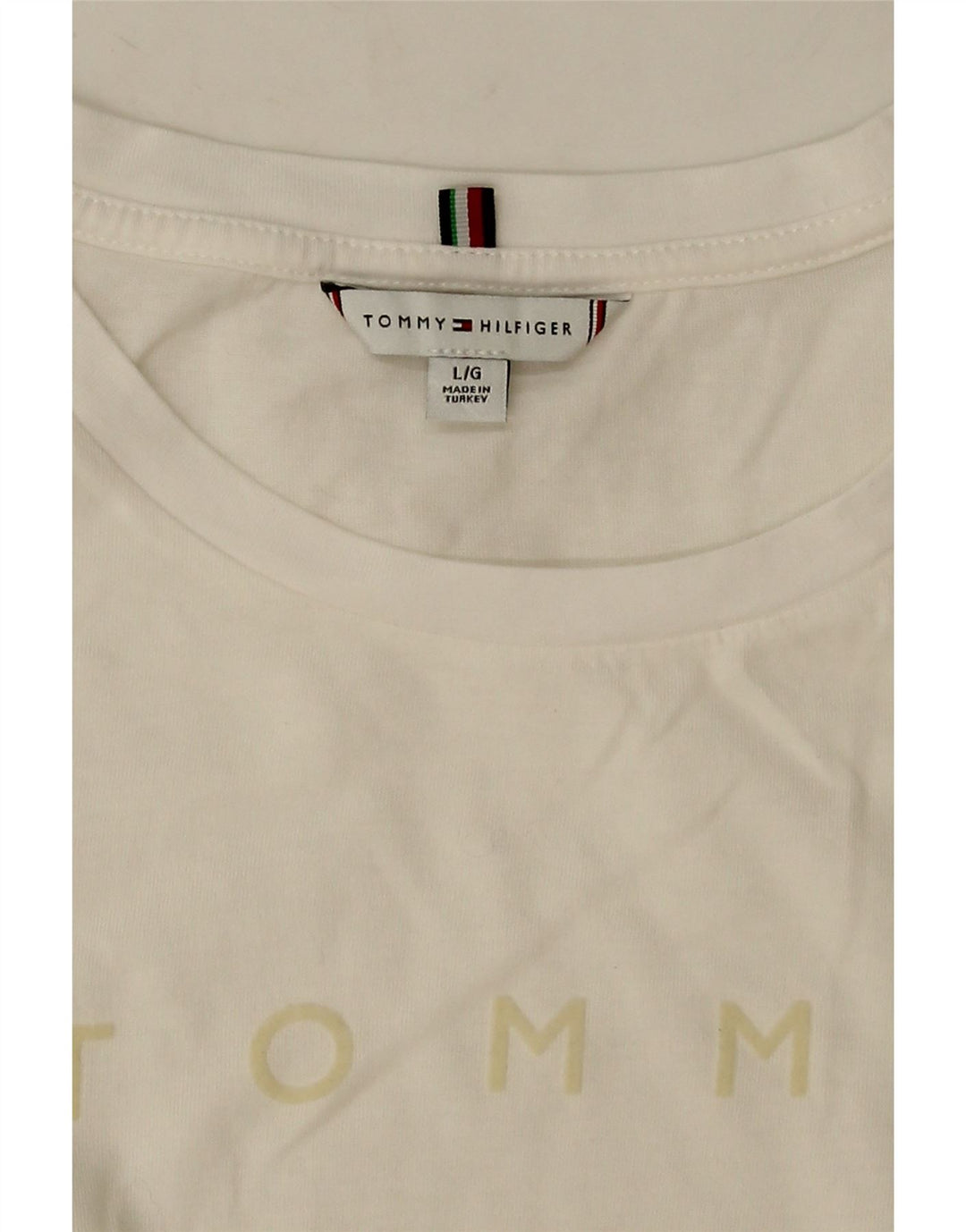 T-shirt damski Tommy Hilfiger Top UK 16, duży, biały