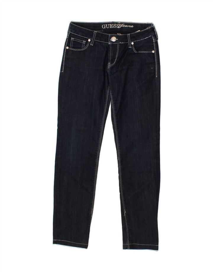 GUESS Womens Slim Jeans W27 L27  Navy Blue Cotton Vintage Guess and Second-Hand Guess from Messina Hembry 