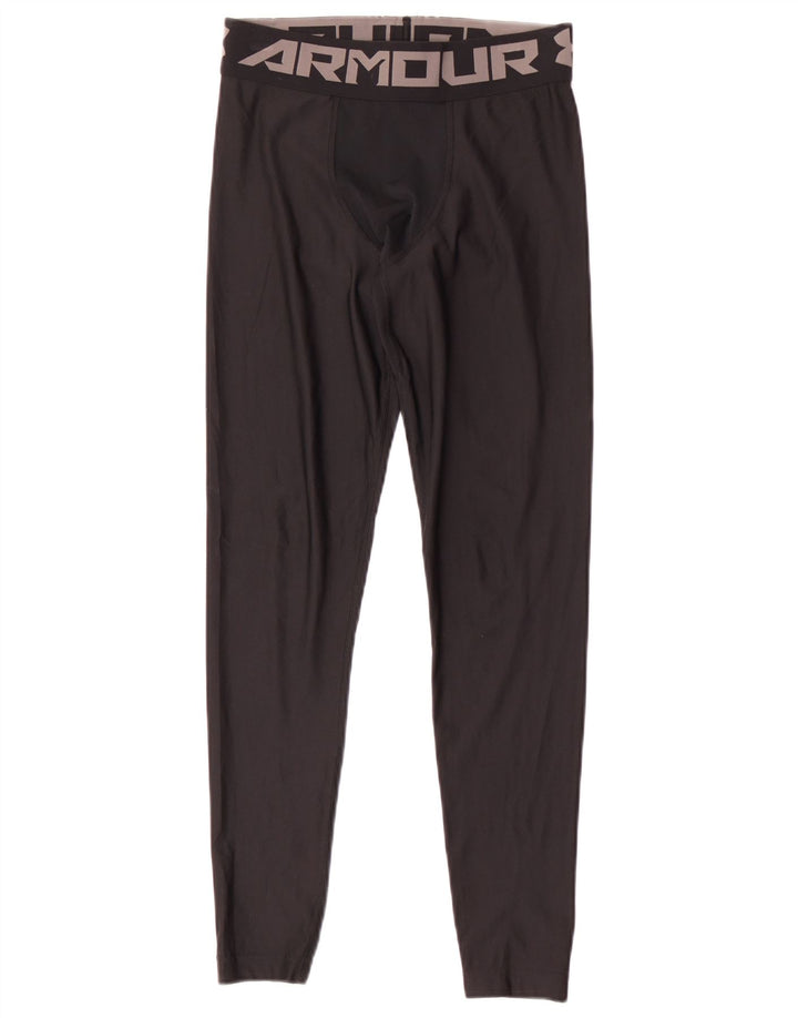 Chłopięce legginsy z grafiką Under Armour 9-10 lat, średni czarny poliester